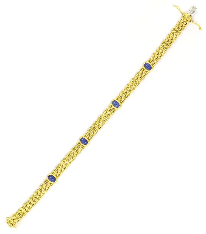 Foto 3 - Entzückendes Goldarmband mit Spitzen Saphiren, S5628