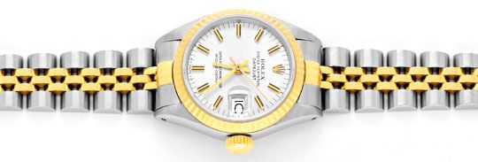 Foto 1 - Rolex Damen Uhr Oyster Perpetual Date Stahl-Gold Topuhr, U1303
